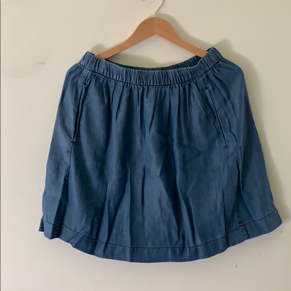Gap Chambray Skirt Medium